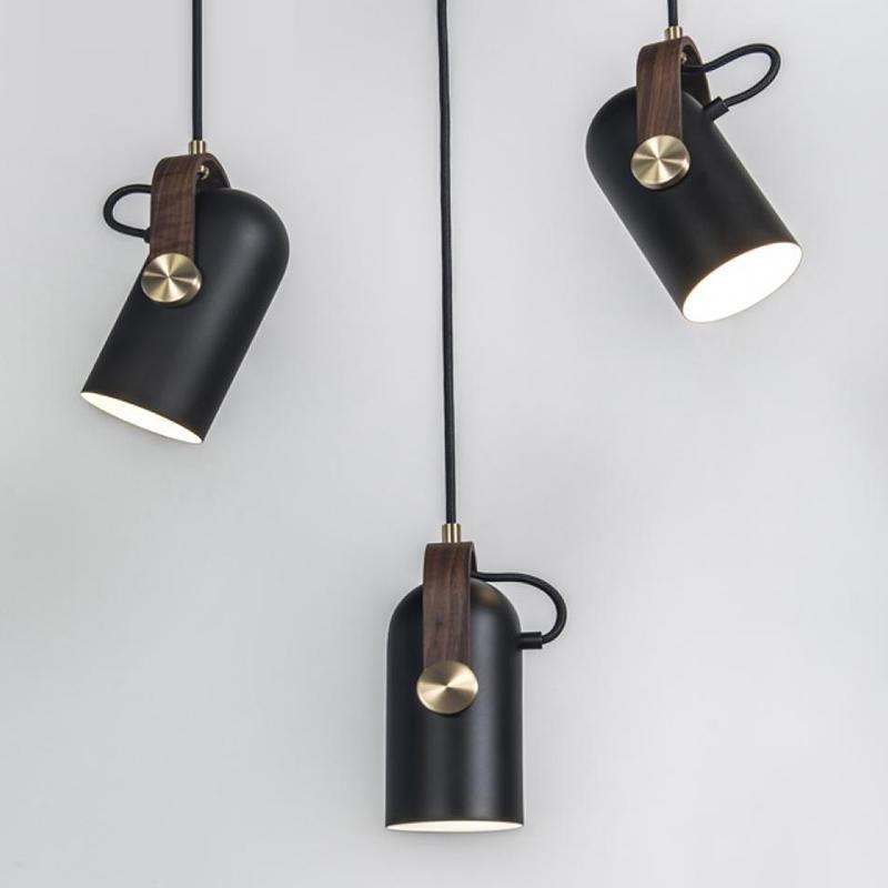 Lampada a sospensione industriale in stile “cannon” per interni loft