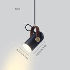 Lampada a sospensione industriale in stile “cannon” per interni loft