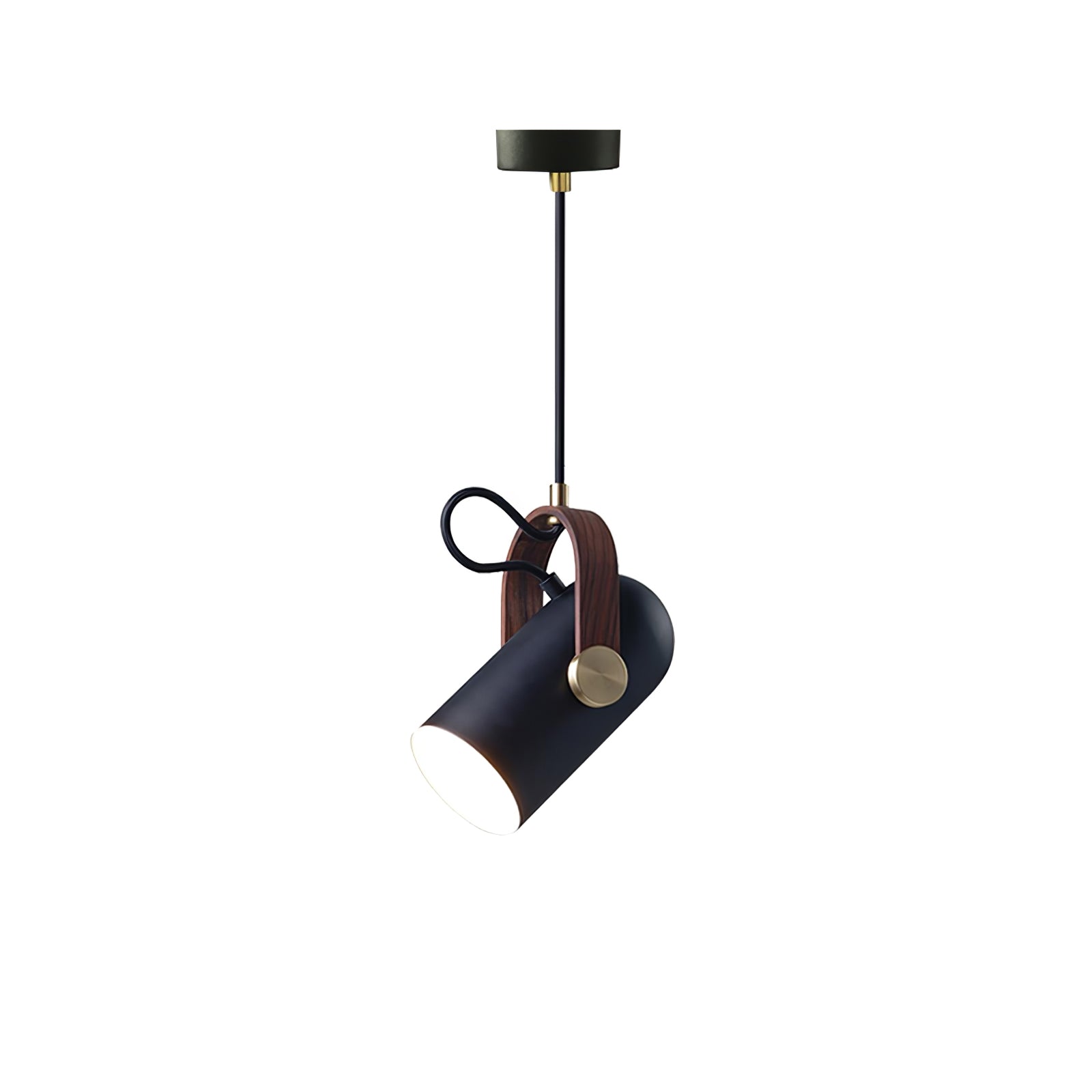 Lampada a sospensione industriale in stile “cannon” per interni loft