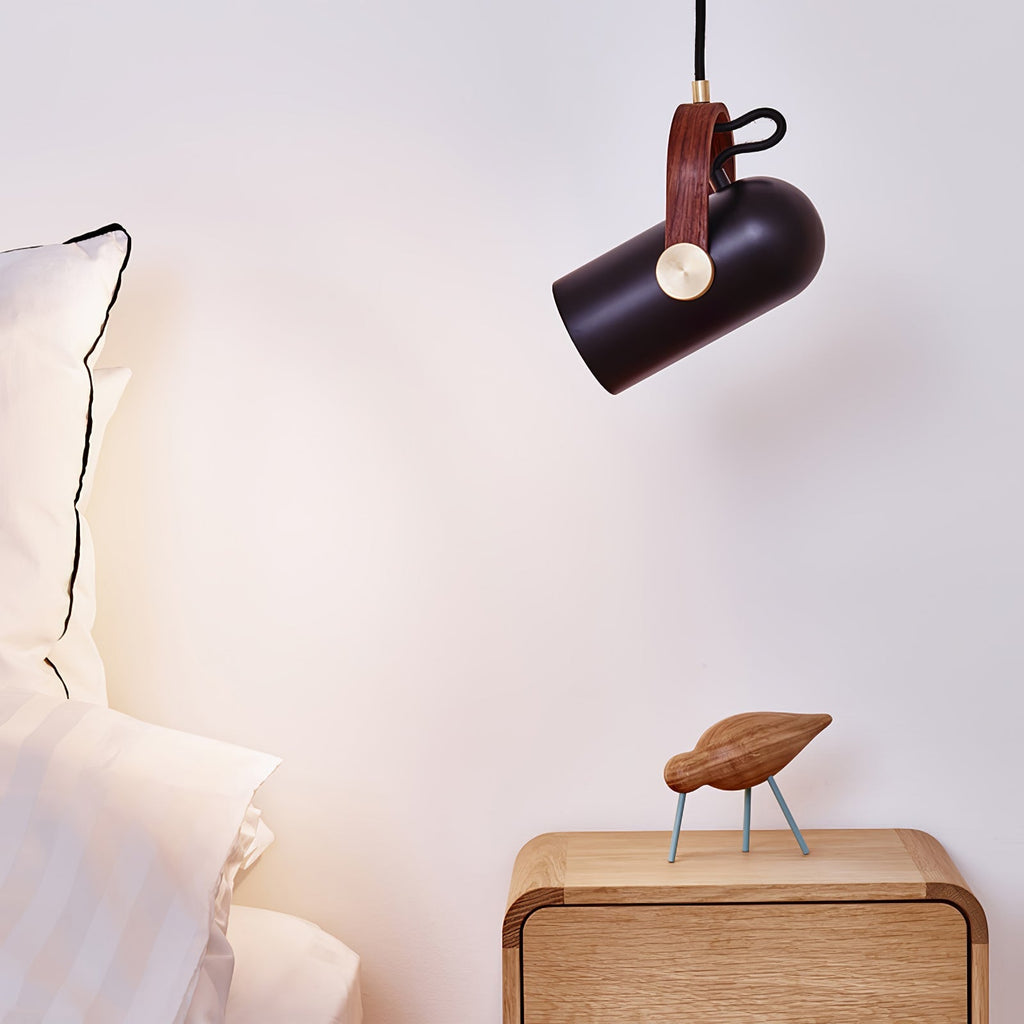Lampada a sospensione industriale in stile “cannon” per interni loft
