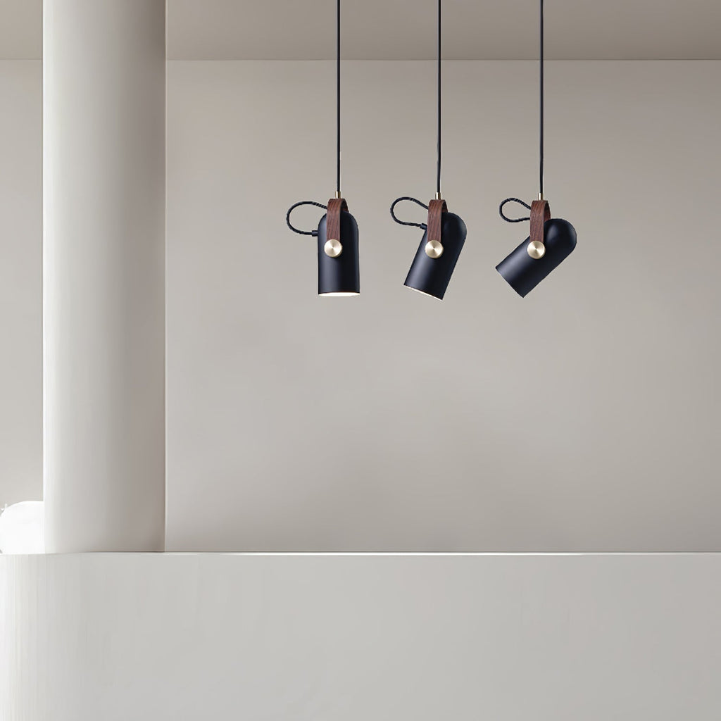 Lampada a sospensione industriale in stile “cannon” per interni loft