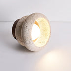 Lampe de plafond élégante en travertin – luminaire LED en pierre naturelle