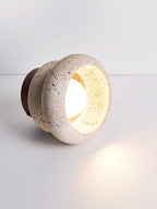 Lampe de plafond élégante en travertin – luminaire LED en pierre naturelle