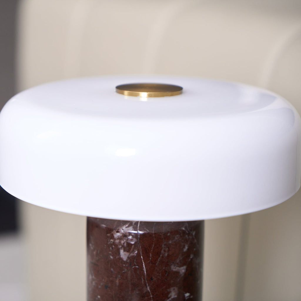 Lampada da tavolo moderna con base in marmo e controllo touch LED
