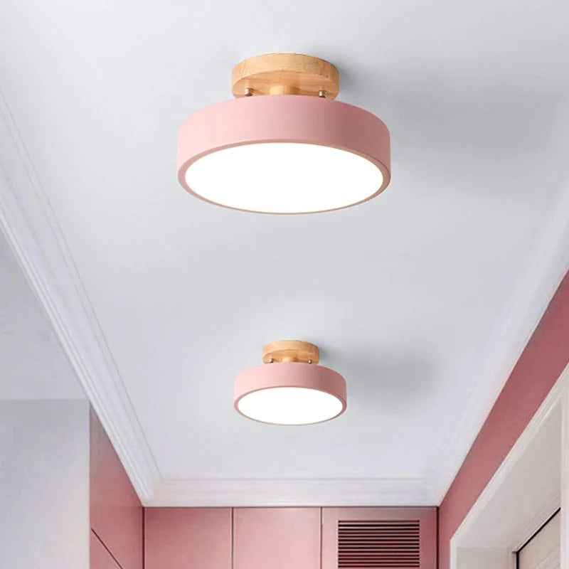 LED recessed ceiling lamp in Scandinavian style for interiors