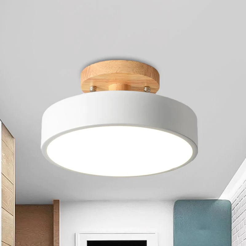 LED recessed ceiling lamp in Scandinavian style for interiors