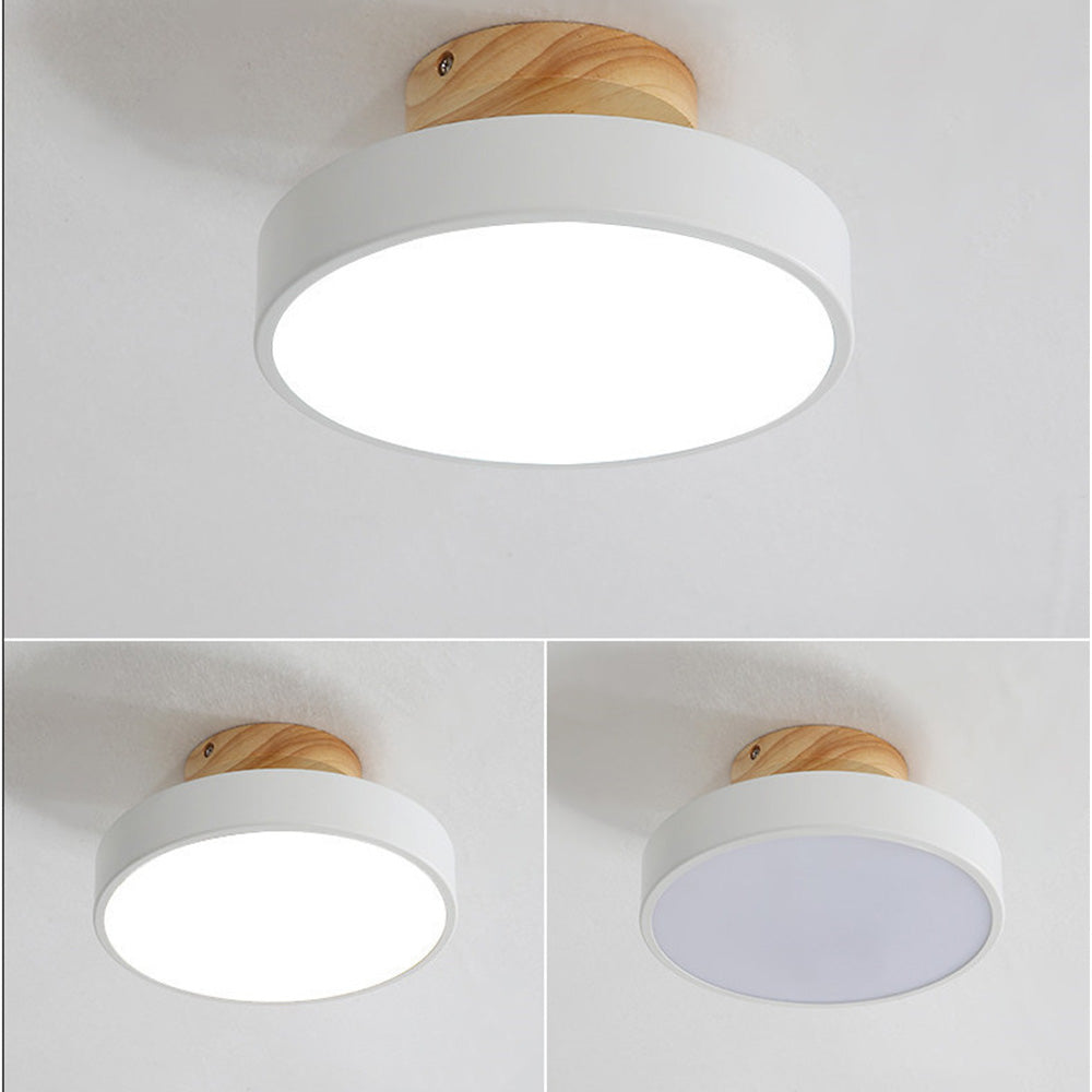 LED recessed ceiling lamp in Scandinavian style for interiors