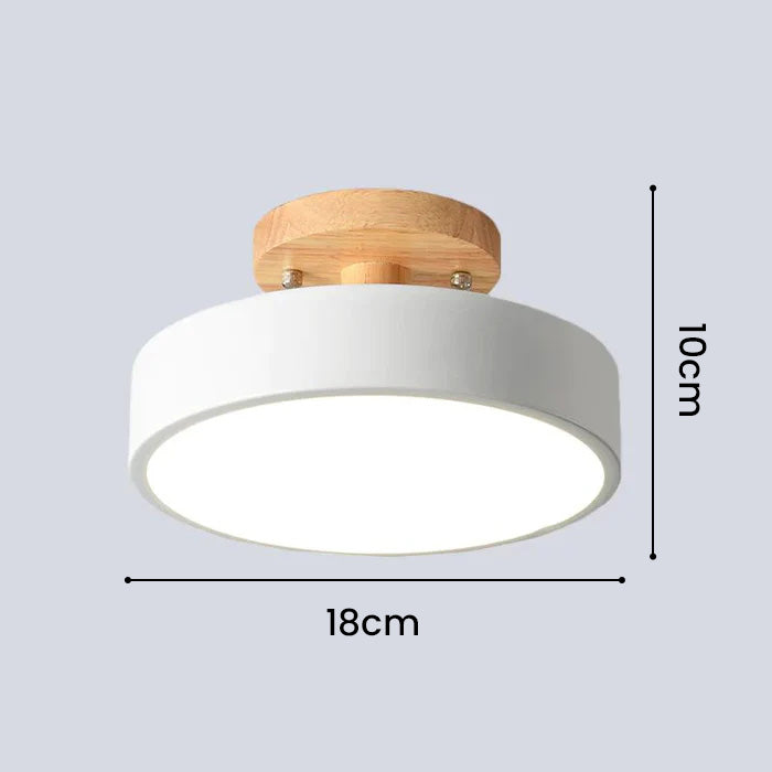 LED recessed ceiling lamp in Scandinavian style for interiors
