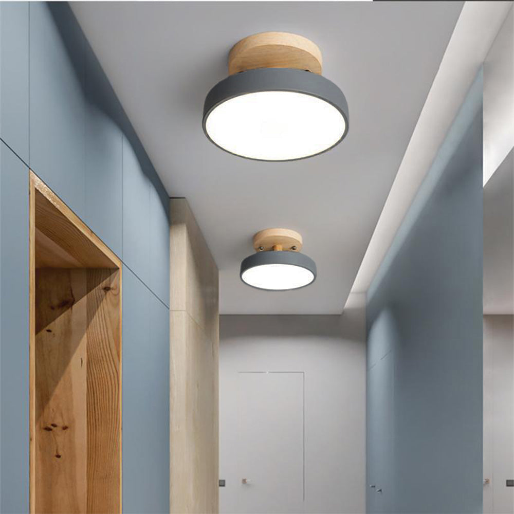 LED recessed ceiling lamp in Scandinavian style for interiors