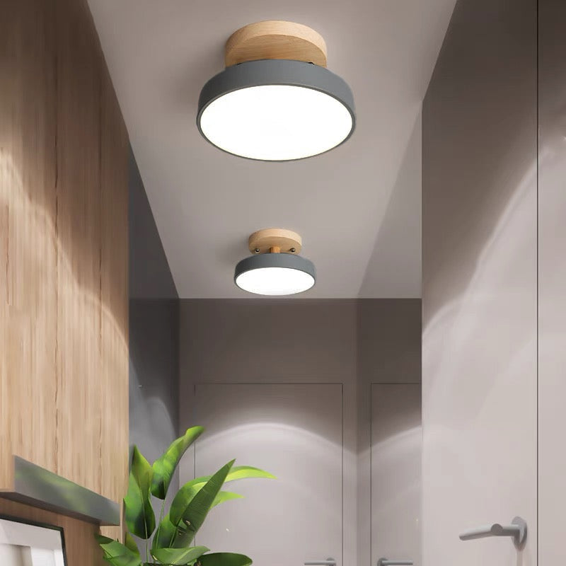LED recessed ceiling lamp in Scandinavian style for interiors