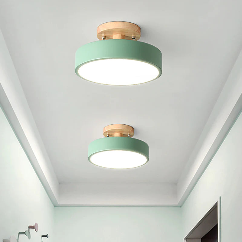 LED recessed ceiling lamp in Scandinavian style for interiors
