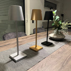 Lampada da tavolo LED scandinava moderna senza fili con funzione dimmer