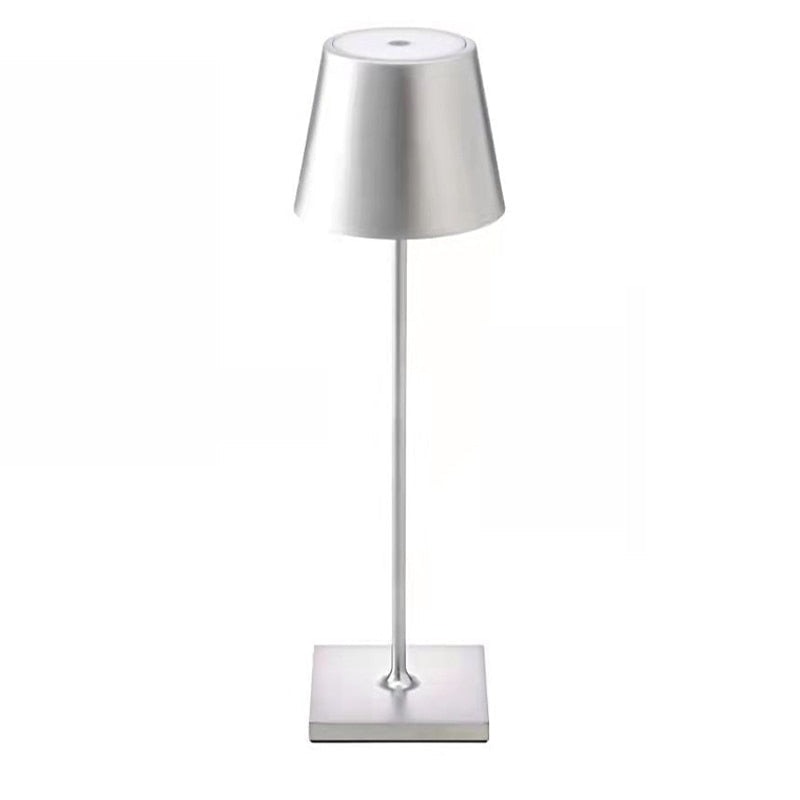 Modern Scandinavian wireless LED table lamp with dimming function