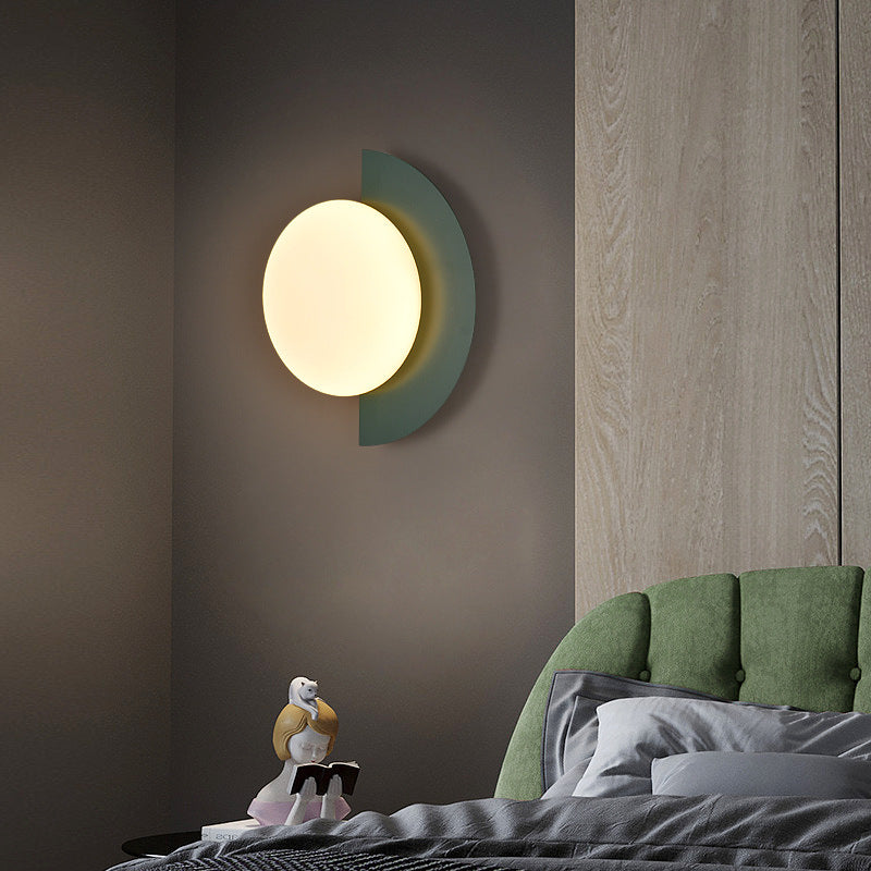 Modern crescent-shaped wall sconces – Scandinavian interior lighting