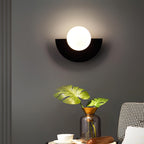 Minimalist energy-saving semi-circular LED wall lamp - perfect for any room