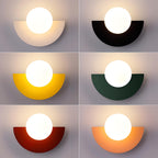 Minimalist energy-saving semi-circular LED wall lamp - perfect for any room