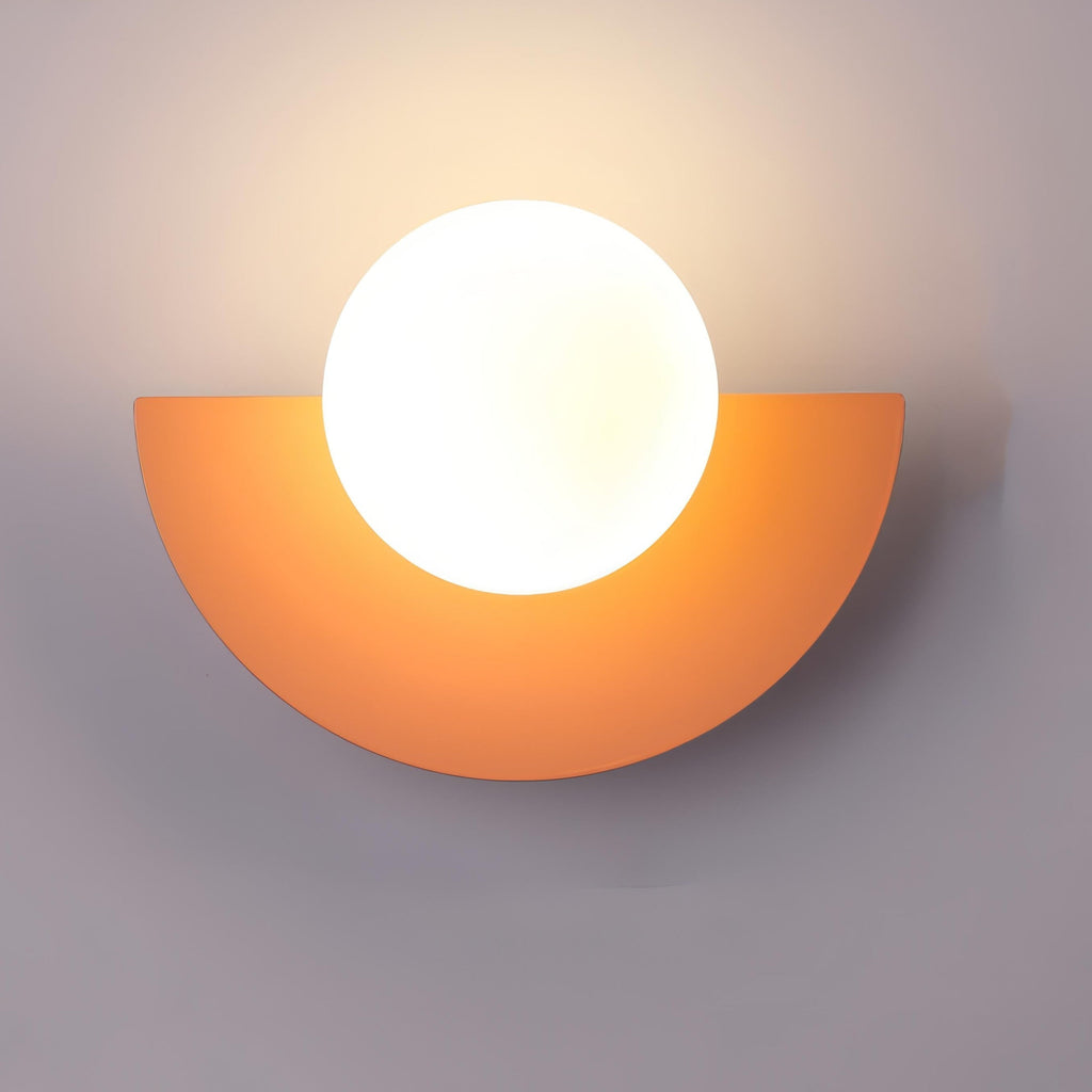 Minimalist energy-saving semi-circular LED wall lamp - perfect for any room