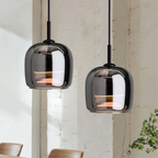 Ceiling pendant lamp black glass Nordic style modern home