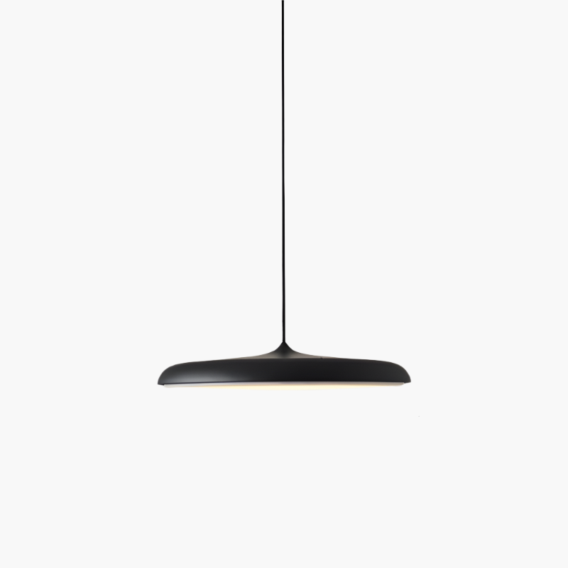 Timeless Scandinavian disc-shaped LED pendant lamp for modern homes