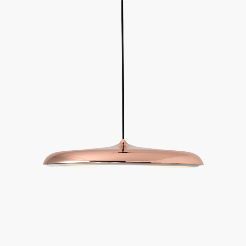 Ponadczasowa skandynawska lampa wisząca LED w kształcie dysku do nowoczesnego domu