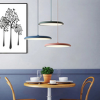 Lampada a soffitto LED moderna in stile scandinavo a forma di disco