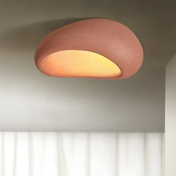Lampada da soffitto minimalista in stile Wabi-Sabi per interni tranquilli