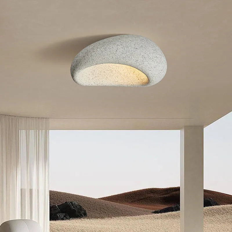 Lampada da soffitto minimalista in stile Wabi-Sabi per interni tranquilli