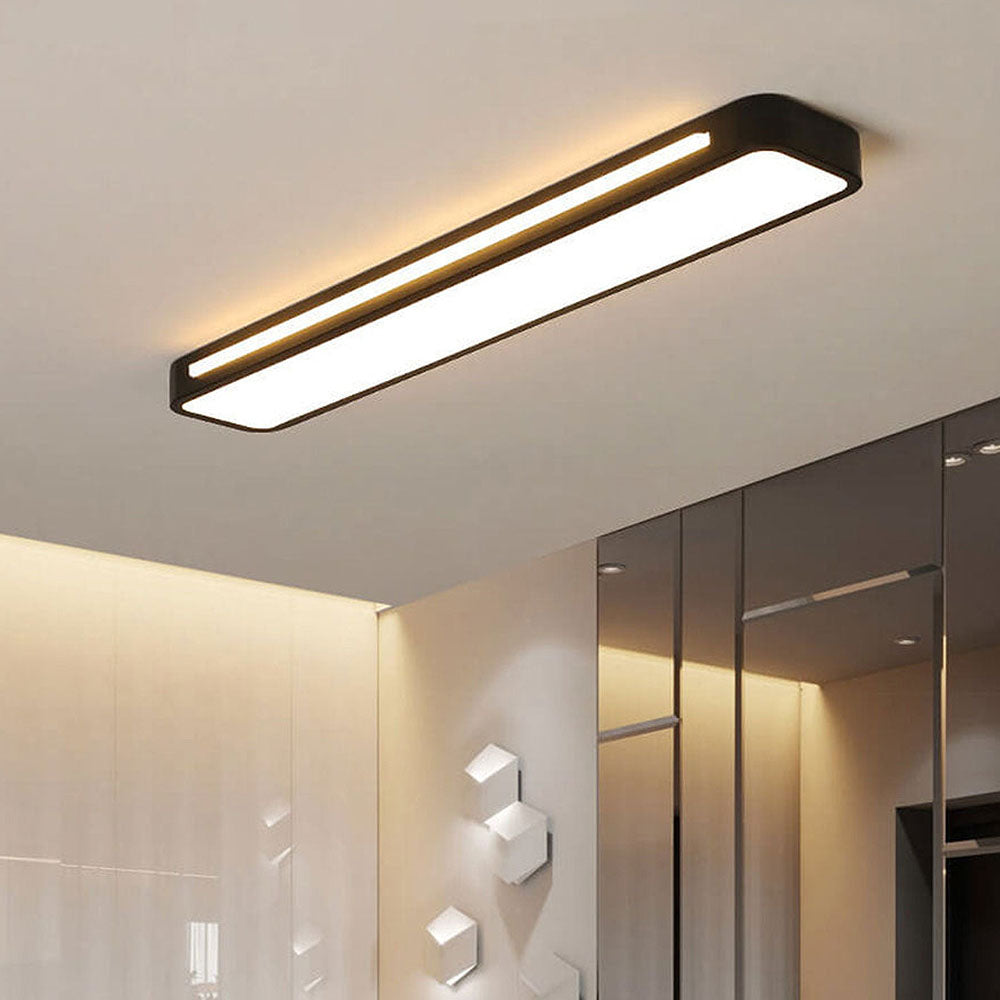 Nordycka minimalistyczna długa lampa sufitowa LED
