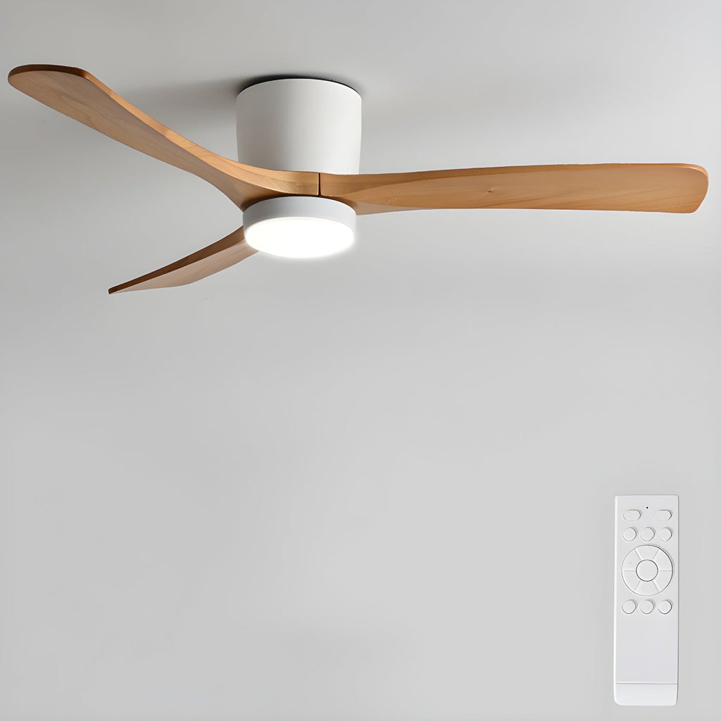 Lampa sufitowa w stylu nordyckim z wentylatorem Lampa sufitowa LED z pilotem