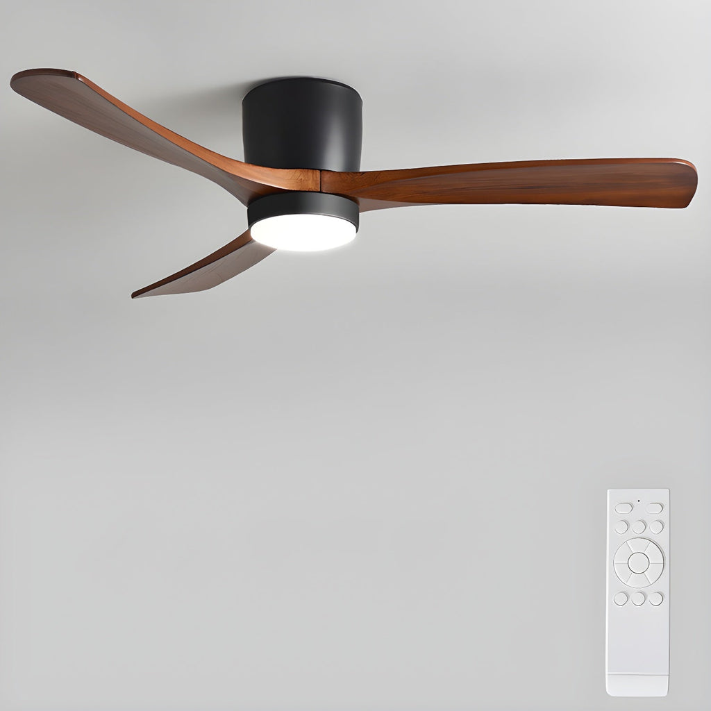 Lampa sufitowa w stylu nordyckim z wentylatorem Lampa sufitowa LED z pilotem