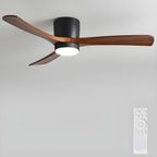 Lampa sufitowa w stylu nordyckim z wentylatorem Lampa sufitowa LED z pilotem
