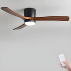 Lampa sufitowa w stylu nordyckim z wentylatorem Lampa sufitowa LED z pilotem