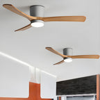 Lampa sufitowa w stylu nordyckim z wentylatorem Lampa sufitowa LED z pilotem