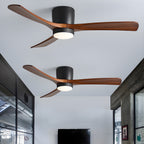 Lampa sufitowa w stylu nordyckim z wentylatorem Lampa sufitowa LED z pilotem
