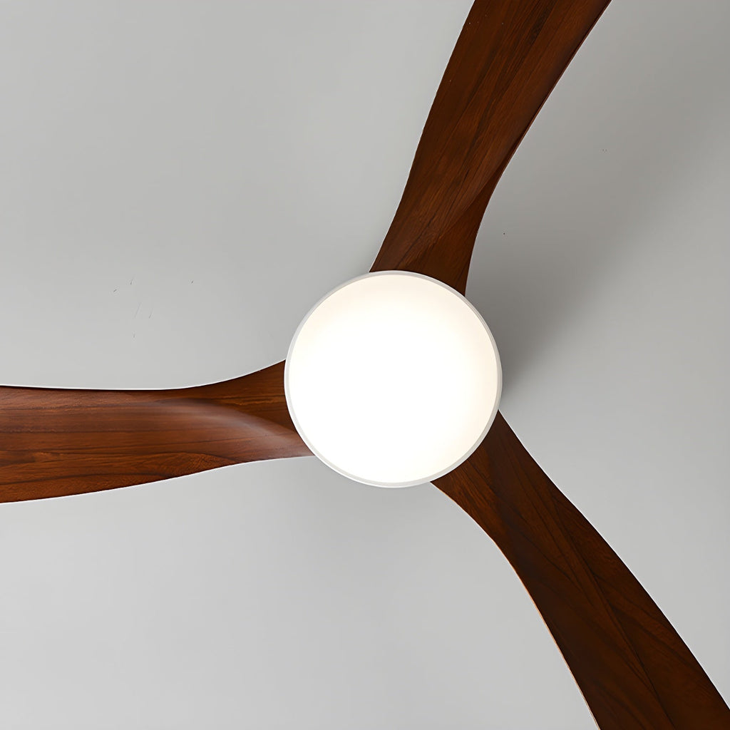 Lampa sufitowa w stylu nordyckim z wentylatorem Lampa sufitowa LED z pilotem