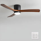 Lampa sufitowa w stylu nordyckim z wentylatorem Lampa sufitowa LED z pilotem