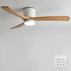 Lampa sufitowa w stylu nordyckim z wentylatorem Lampa sufitowa LED z pilotem