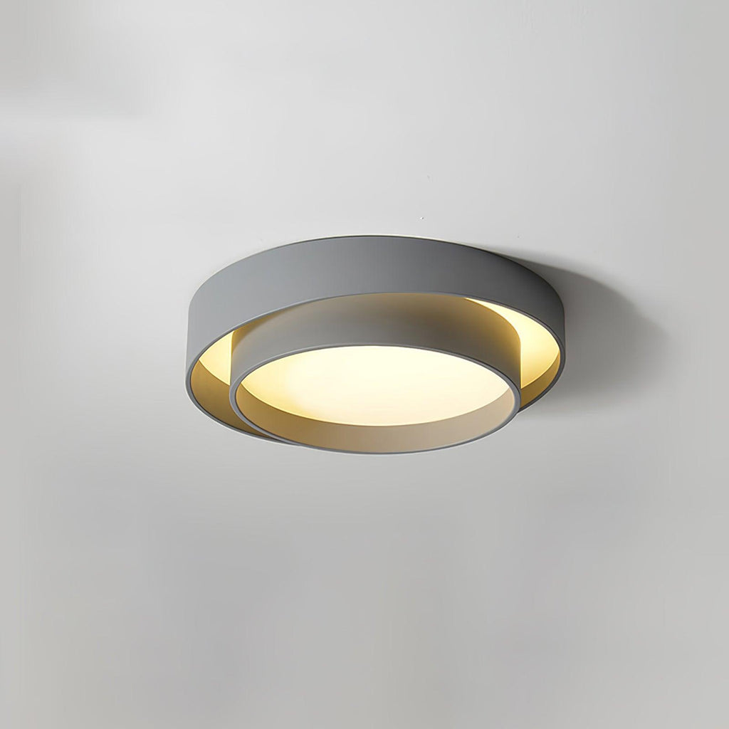 Modern ceiling lamp in Nordic Art Deco style – round LED model