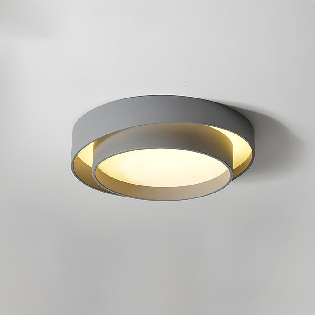 Modern ceiling lamp in Nordic Art Deco style – round LED model