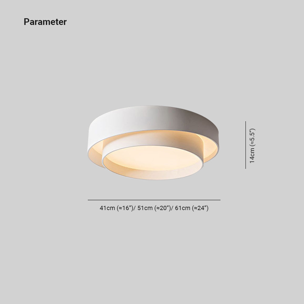 Modern ceiling lamp in Nordic Art Deco style – round LED model