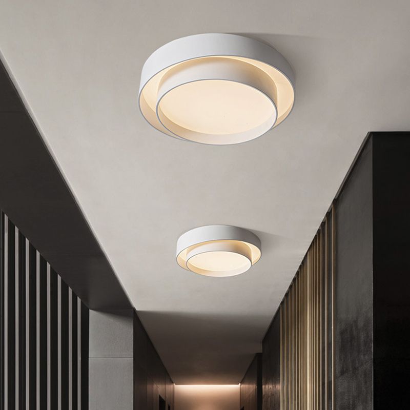Modern ceiling lamp in Nordic Art Deco style – round LED model