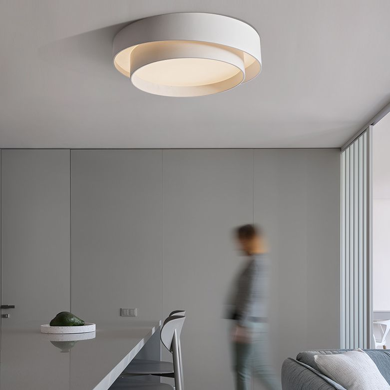 Modern ceiling lamp in Nordic Art Deco style – round LED model