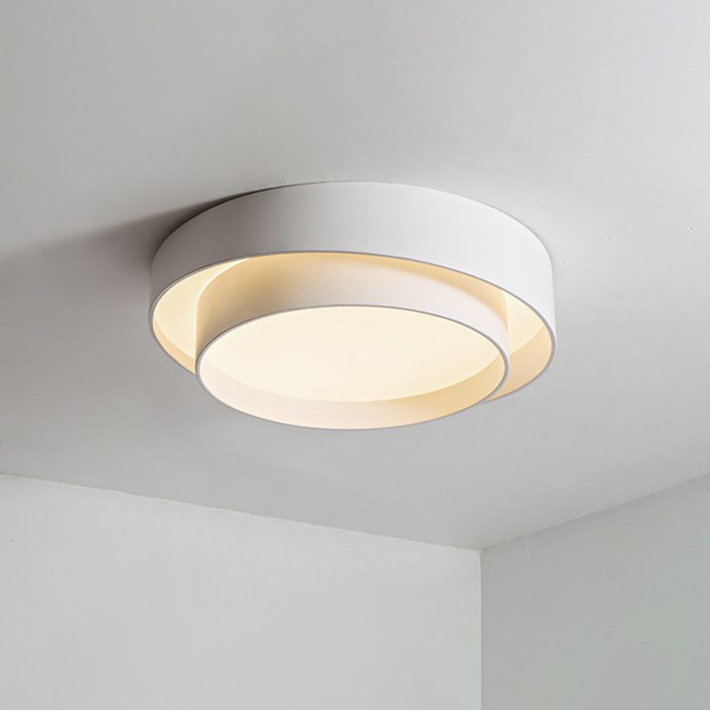 Modern ceiling lamp in Nordic Art Deco style – round LED model