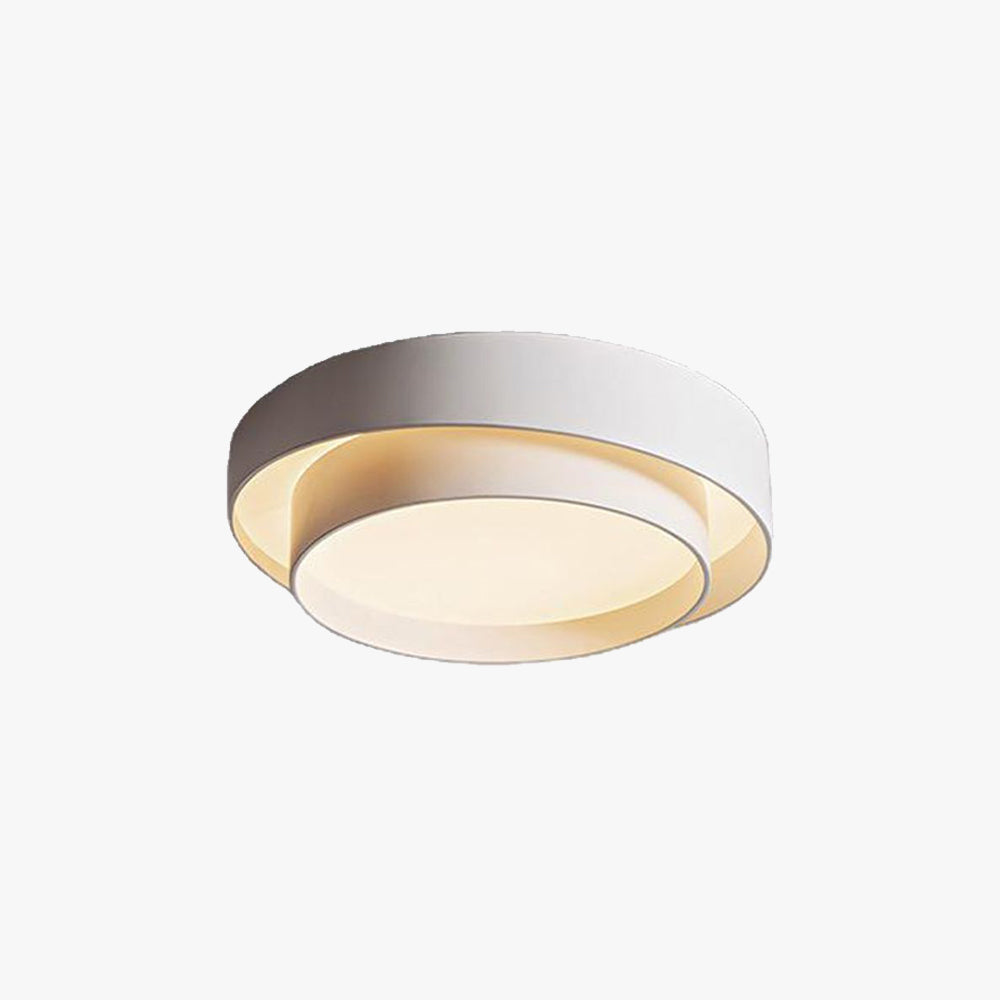 Modern ceiling lamp in Nordic Art Deco style – round LED model