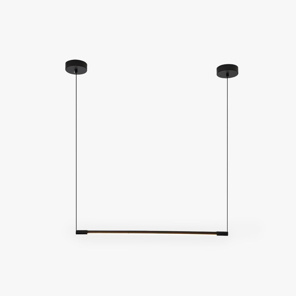 Harmonische Eleganz schlanke lange halbtransparente LED-Hängeleuchte für Zuhause