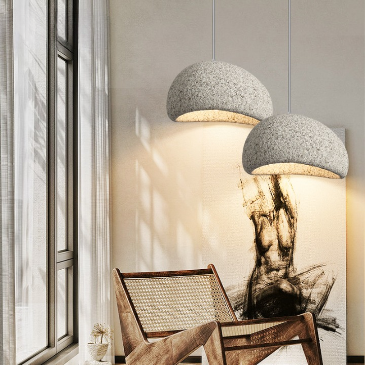 Lampe de plafond minimaliste de style japandi