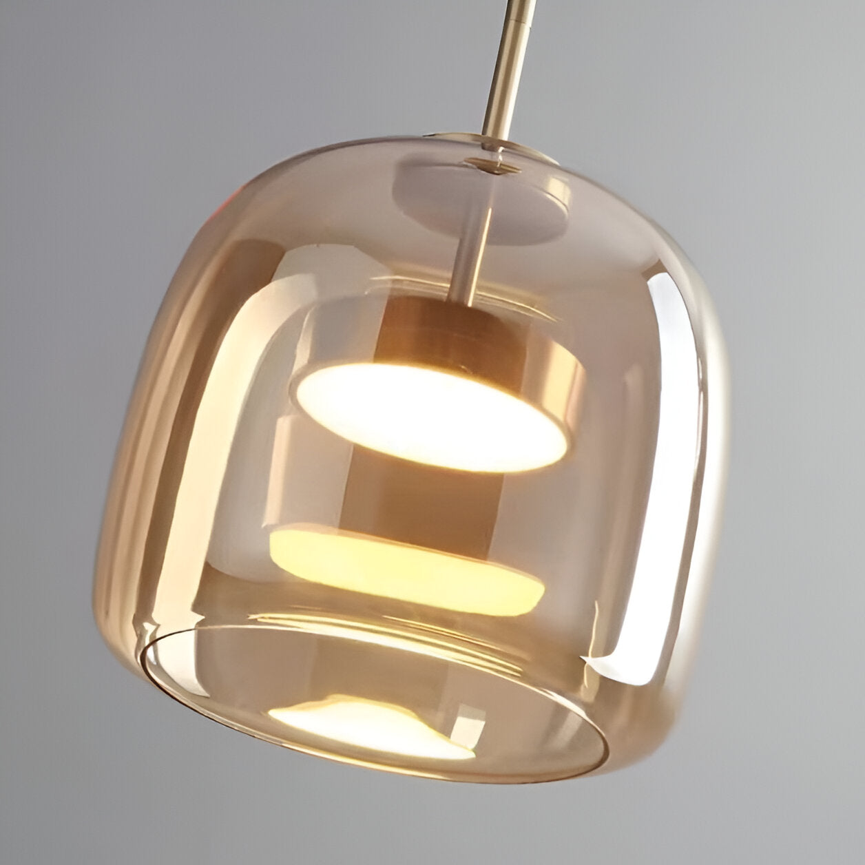 Lampa sufitowa wisząca LED retro z połowy wieku model