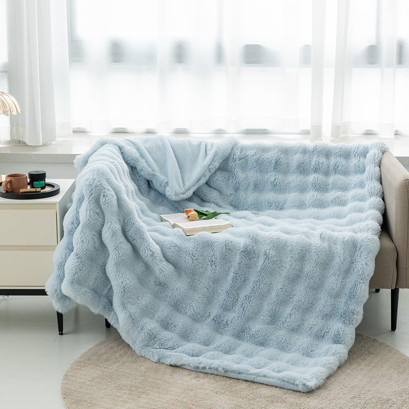 Couverture d’hiver double face confortable
