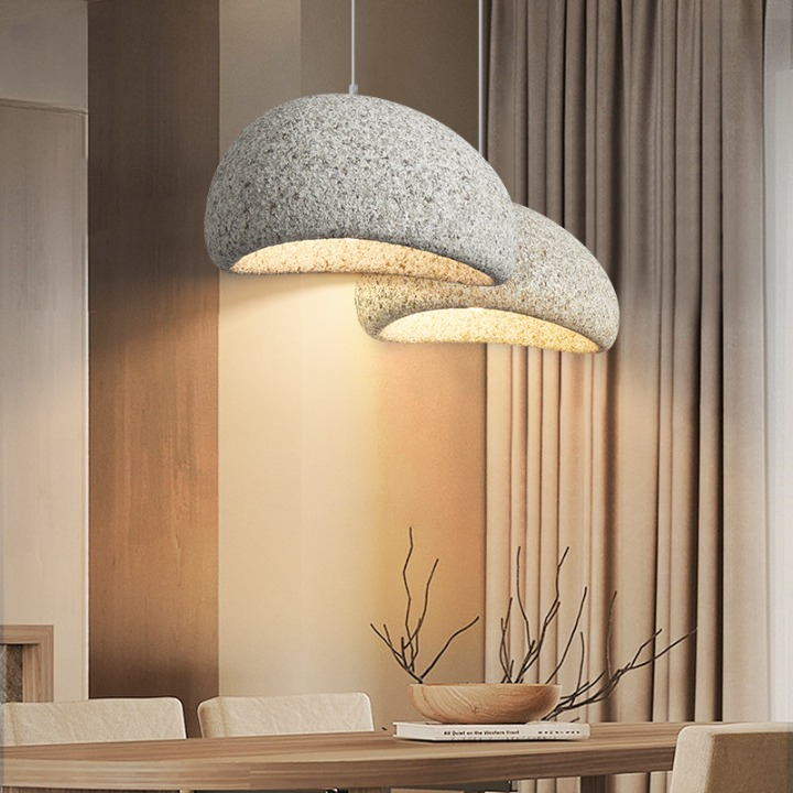Lampe de plafond minimaliste de style japandi