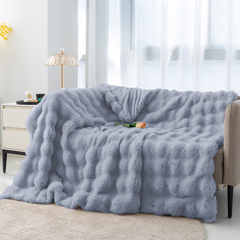 Couverture d’hiver double face confortable